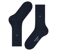 Burlington Chaussettes Homme Leeds coton et laine unies Bleu 46/50
