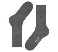 Burlington Chaussettes Homme Leeds M Coton et laine unies Gris Dark Grey 3070 40-46 1 paire