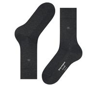 Burlington Chaussettes Homme Leeds M – coton/laine unies – Gris Asphalt Melange 40-46