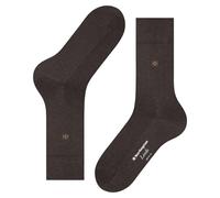 Burlington Chaussettes homme Leeds M coton et laine Marron Brown Mélange 40-46 1 paire