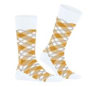 Burlington Tartan M So coton fantaisie 1 paire, Chaussettes Homme, Blanc White 2000, 40-46