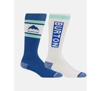 Chaussettes Burton Weekend Midweight bleu ultra blanc femme 2 paires - S-M