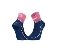Chaussettes bv sport double gr mid marine rose