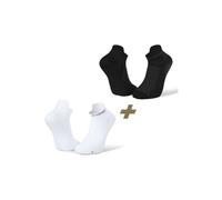 Chaussettes bv sport light 3d ultra courte noir blanc 2 paires