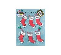 Paladone Calendrier de l'Avent 2021 avec chaussettes Friends TV Show - Compte à rebours 12 jours de Noël - Unisexe Multicolore