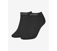 Calvin Klein Sneaker Chaussettes, Noir, Taille Unique (Lot de 2) Femme