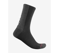 CASTELLI Mixte Bandito Wool 18 Sock chaussettes, Noir, L-XL EU
