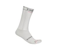 Castelli Chaussettes de cyclisme Fast Feet 4 Rosso Corsa blanc XXL
