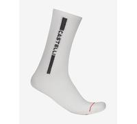 Chaussettes Castelli Linea Logo 15 blanc noir - S-M