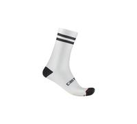 Castelli Chaussettes Originale 18 - Blanc/Noir - Taille L/XL