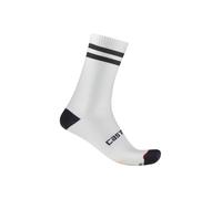 Castelli Chaussettes Originale 18 - Blanc/Noir - Taille L/XL