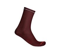 Chaussettes Castelli Premio Evo 18 Rouge Bordeaux, Taille XXL