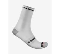 Chaussettes Castelli Pro 15 Rosso Corsa blanc - S-M