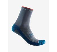 Chaussettes Castelli Rosso Corsa 11 bleu acier clair rose brillant femme - S-M