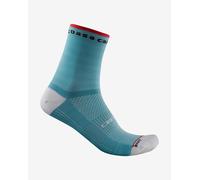 Chaussettes Castelli Rosso Corsa 11 bleu céleste blanc femme - L-XL