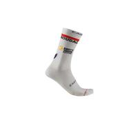 Chaussettes castelli rosso corsa pro 18 soudal quickstep blanc