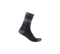 Chaussettes castelli simbolo 15 gris noir