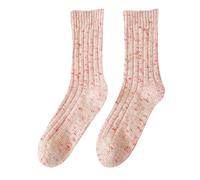 Chaussettes Chaudes Homme Femme,Chaussettes à Poils pour Femmes Bas épais à Aiguilles épaisses