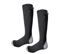 Chaussettes chauffantes, 2025 Dernières chaussettes chauffantes rechargeables, rechargeables en 4 niveaux, étanches, longue durée de vie jusqu'à 65 °C, grande surface de chauffage, chaussettes de ski