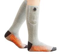 Chaussettes Chauffantes - 3 Modes Ajustable en Coton Respirant - Chaussette Chauffante Hivernale pour Pieds - pour Voyage Camping Hiver Pêche Extérieur Randonnée Ski Travail Hommes Femmes