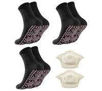 Chaussettes Chauffantes,3 Paires Chaussette Auto-Chauffantes,Chaussette Magnétiques,Chaussettes d'hiver Auto-Chauffante,pour Sport,Running,Randonnée,pour Hommes Et Femmes