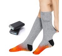 Chaussettes Chauffantes À Batterie 4000 Mah Gris M