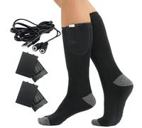 Chaussettes Chauffantes à Batterie | Chaussettes Chauffantes Électriques à Batterie Rechargeable,Accessoires Sport pour Temps Froid Hommes Femmes Adultes Séniors Bureau Randonnée Vélo Chasse