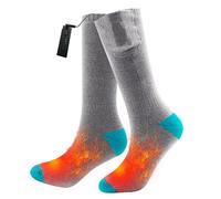 Chaussettes Chauffantes À Batterie Gris/Bleu - Les Chaussettes Chaudes Vous Gardent Au Chaud Gris + Bleu M