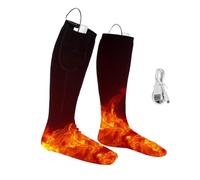 Chaussettes Chauffantes Chaussettes De Ski Rechargeables par USB | Alimentées Par Batterie 2200mAh Avec 3 Niveaux De Chauffage Pour Randonnée Pour Temps Froid Chasse Ski Cyclisme Travail