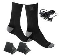 Chaussettes chauffantes - Chaussettes thermiques rechargeables, chauffe-pieds électriques | Long tube chauffant à batterie pour garder au chaud Chaussettes électriques chauffantes rechargeables