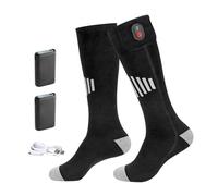 Chaussettes chauffantes d'hiver pour le ski, le cyclisme, rechargeables, électriques, hommes et femmes, rechargeables et lavables