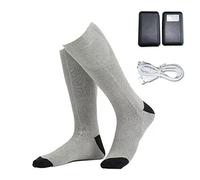 Chaussettes chauffantes électriques 2200/400 mAh à isolation thermique rechargeables alimentées par piles pour l'hiver Chaussettes chauffantes pour femme rechargeables et lavables