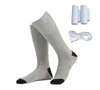 Chaussettes chauffantes électriques 2200/400 mAh à isolation thermique rechargeables alimentées par piles pour l'hiver Chaussettes chauffantes pour femme rechargeables et lavables