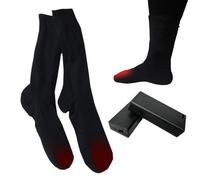 Chaussettes Chauffantes Électriques - Chauffe-Isolant Lavable,Chaussette Chauffante Respirante - pour Ski Snowboard Sports Activités Plein Air Maison Voyage Famille Amis