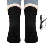 Chaussettes chauffantes électriques - Dessous antidérapant ergonomique, chaussettes chauffantes USB | Pour homme, femme, famille, amis, ski, snowboard, activités de sports d'hiver, activités de plein