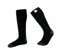 Chaussettes chauffantes électriques pour homme et femme - Chaussettes thermiques lavables avec 2 batteries rechargeables de 2200 mAh et 3 réglages de température pour le ski, la randonnée, les sports