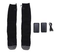 Chaussettes chauffantes électriques Rechargeables à Piles Chaussettes Thermiques Chaudes pour Hommes Femmes Hiver randonnée en Plein air Camping Ski pêche Polyester Nylon Taille