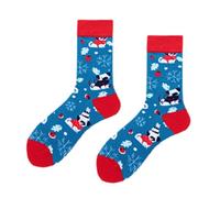 Chaussettes Chauffantes Femme Chaussettes Anti Transpiration, Décontracté Et Polyvalent Peluche Multicolore Rigolotes Motif Drôle Et Multicolore pour La Maison Dormir