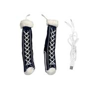 Chaussettes Chauffantes Femme,Chaussettes Thermiques USB Antidérapantes | Équipement Camping Chaussures Hiver Voyage Froid Maison Automne Extérieur | Confort Automne Hiver Saison Froide