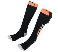 Chaussettes chauffantes longues avec batterie de 5000 mAh - Température personnalisable - Chaussettes chauffantes rechargeables en coton pour homme et femme - Chaussettes chauffantes électriques
