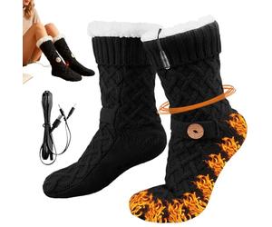 Chaussettes chauffantes pour homme - Technologie de chaleur constante - Technologie de chaleur rapide | Chaussettes chauffantes électriques pour sports d'hiver, ski, snowboard, activités de plein air