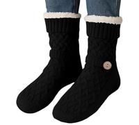 Chaussettes chauffantes pour hommes - Matériau en mélange de coton, contrôle de température réglable, batterie longue durée, chaussures chaudes isolées, doublure évacuant l'humidité | Parfait pour les