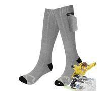 Chaussettes chauffantes rechargeables, chaussettes de ski chauffantes | Bas chauffants à 3 niveaux de température | Chaussettes chauffantes chaussettes chauffantes imperméables chaudes pour hommes et