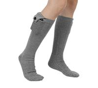 Chaussettes chauffantes rechargeables - Chaussettes de ski longues et épaisses avec batterie électrique | Chauffe-pieds thermique lavable d'hiver pour activités de plein air chasse camping