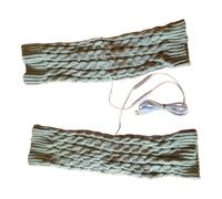 Chaussettes chauffantes rechargeables : chaussures électriques chauffantes 11 x 4 pouces en gris, couvre-jambes, confortables, extension de fonction de chaleur USB rechargeable, p