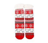 Chaussettes Chaussons Femme Chaussettes De Noël À Tricoter, Colorées Et Douillettes pour Une Tenue d'hiver Rigolotes Motif Drôle Et Multicolore pour La Maison Dormir