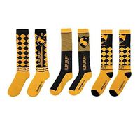 Cinereplicas Chaussettes Harry Potter Hufflepuff – Lot 3 paires Taille 37/46