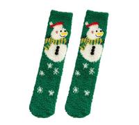 Chaussettes colorées amusantes en coton pour homme Nouveauté folles drôles et cool avec motif Chaussettes douillettes pour femme 39-42 Chaussettes d'hiver colorées Happy Socks Noël, Vert (04), M