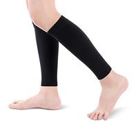 Chaussettes compression mollet, sans pieds m noir 20-30 | Élasthanne, maintien cheville, varices, œdèmes, shin splint, jambes lourdes, m noir