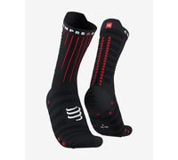 Chaussettes Compressport Aero noir rouge - T1
